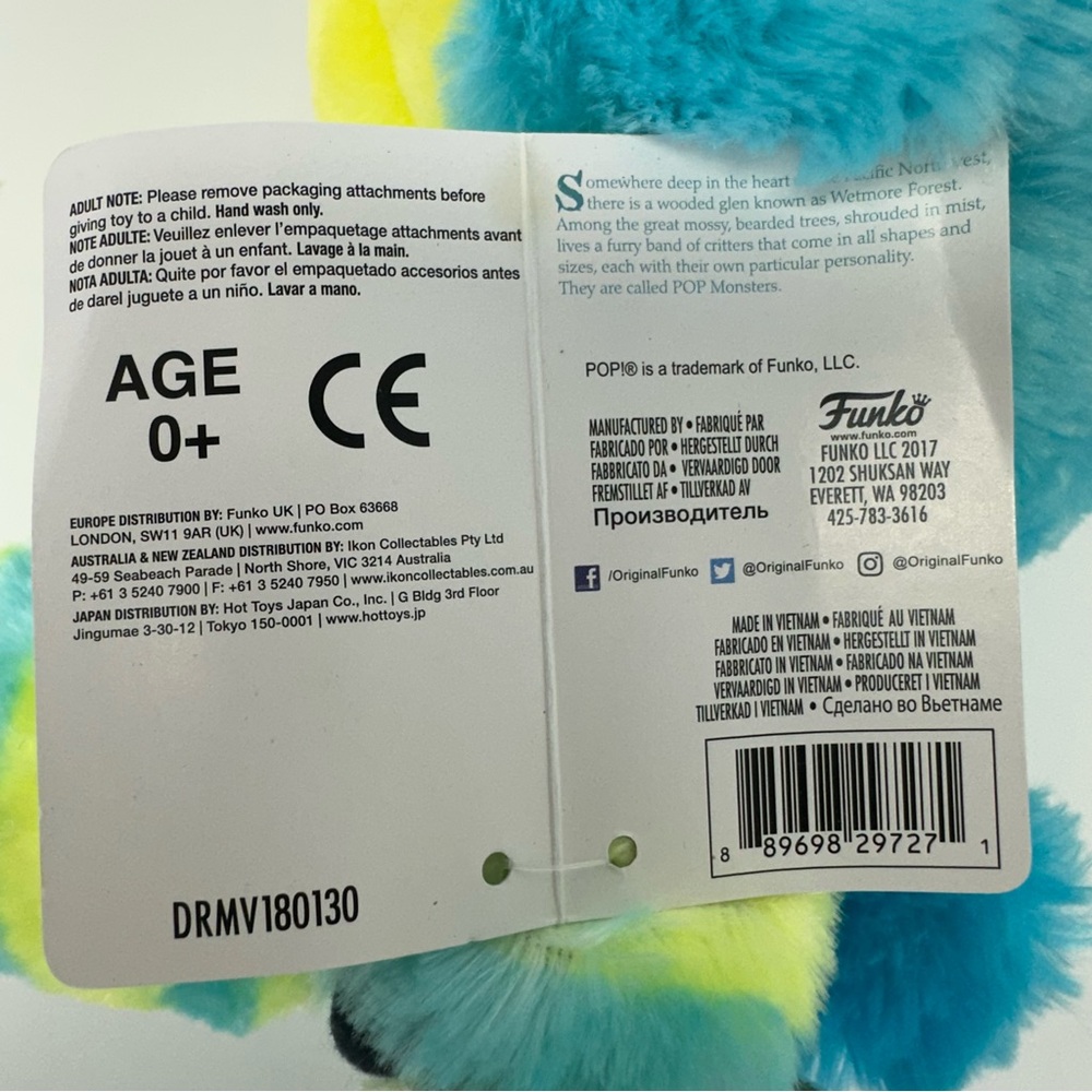Funko Wetmore Forest Snuggle Tooth Plush Spring Edition Stuffed Animal Colorful - Picture 7 of 9